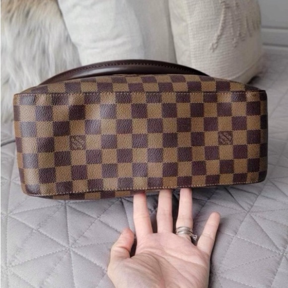 π SPECIAL EDITION π LOOPING GM DAMIER EBENE LOUIS VUITTON FRENCH BAG - Picture 7 of 12